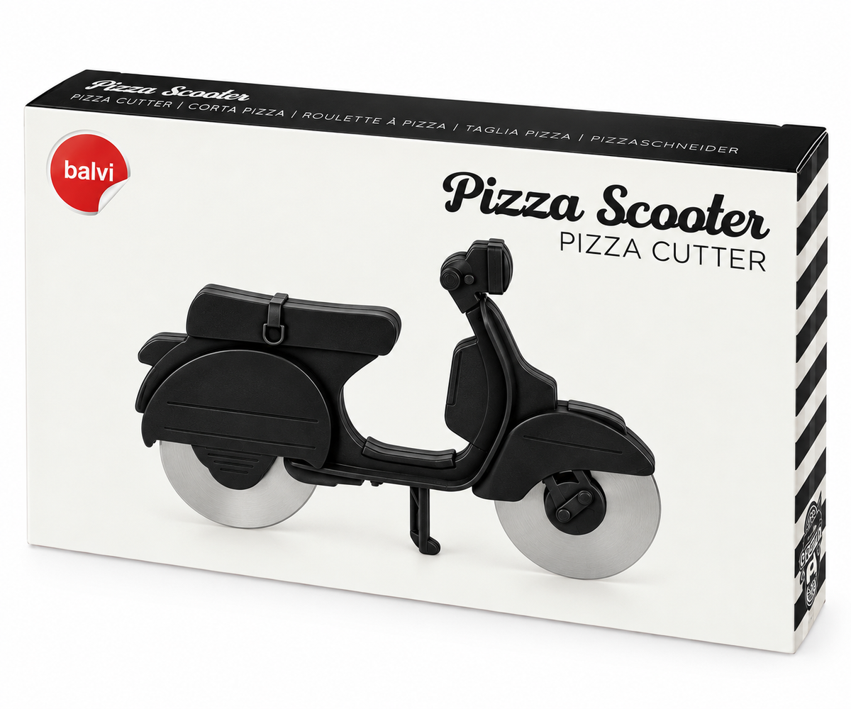 Roulette à pizza Scooter – Balvi – Accessoires cuisine – vue 2