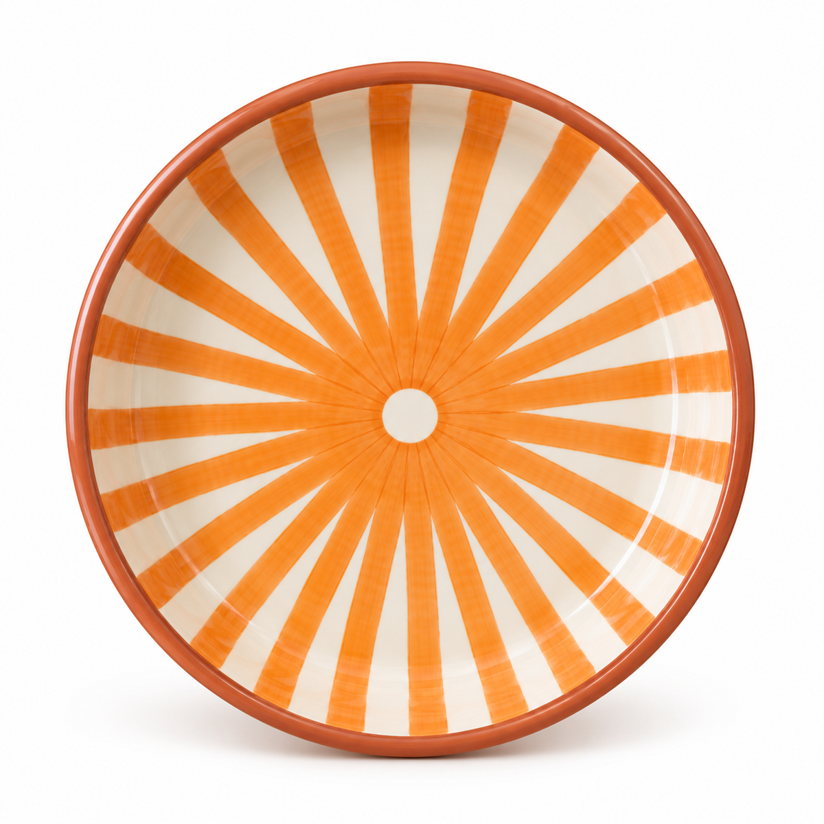 Grand plat orange – Collection SOLEIL – Céramique - Plats & coupelles