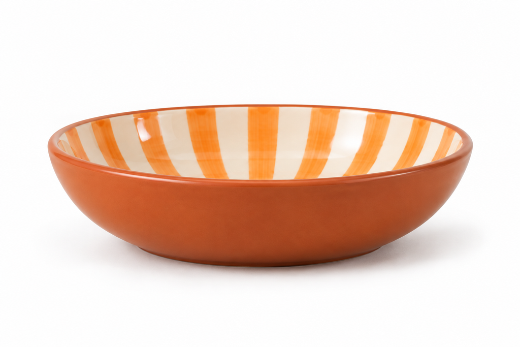Plat médium orange – Collection SOLEIL – Céramique - Plats & coupelles – vue 2