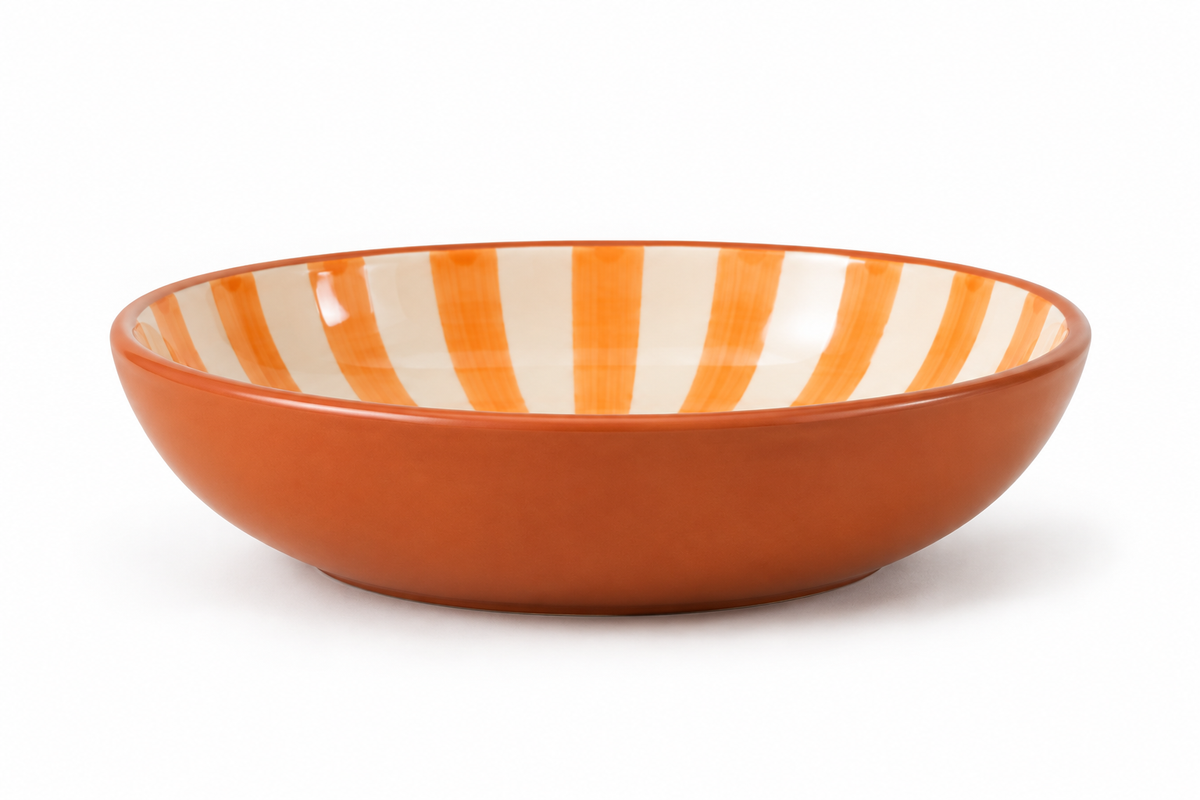 Plat médium orange – Collection SOLEIL – Céramique - Plats & coupelles – vue 2