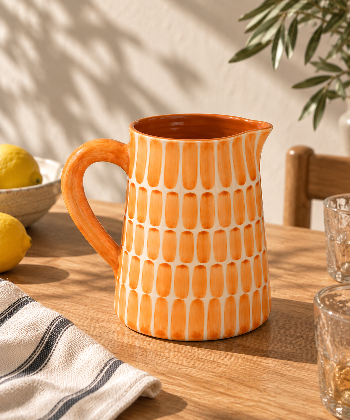 Pichet orange – Collection DASH – Céramique - Pichets & carafes – vue 3