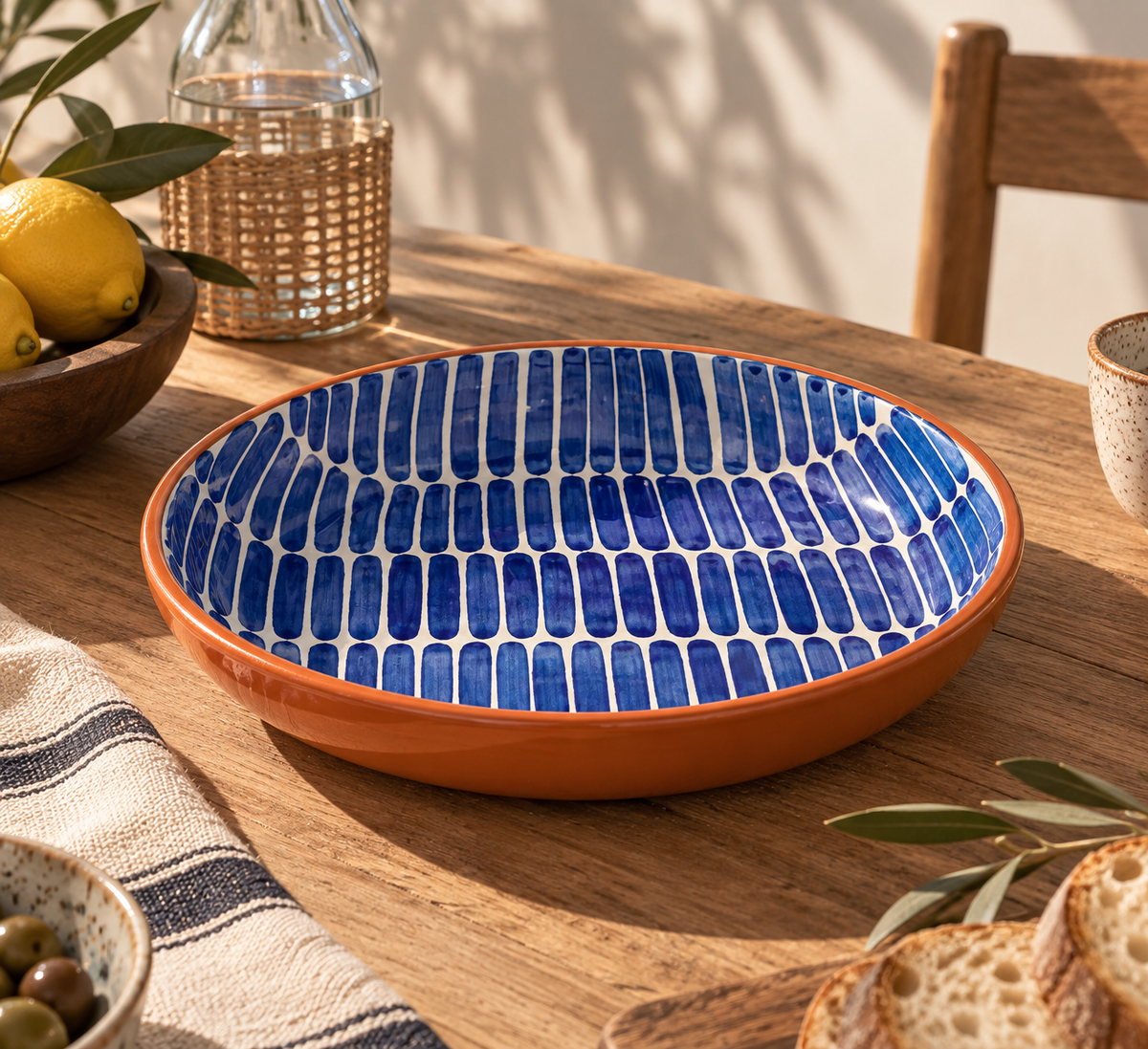 Grand plat bleu – Collection DASH – Céramique - Plats & coupelles – vue 3