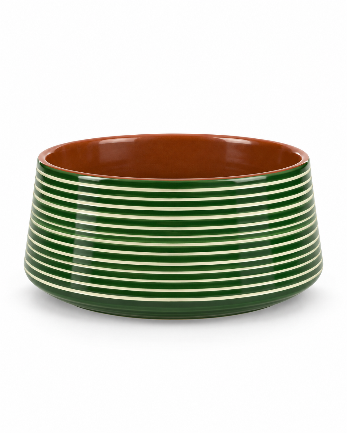 Petit saladier vert – Collection RAYURE – Céramique - Bols & saladiers