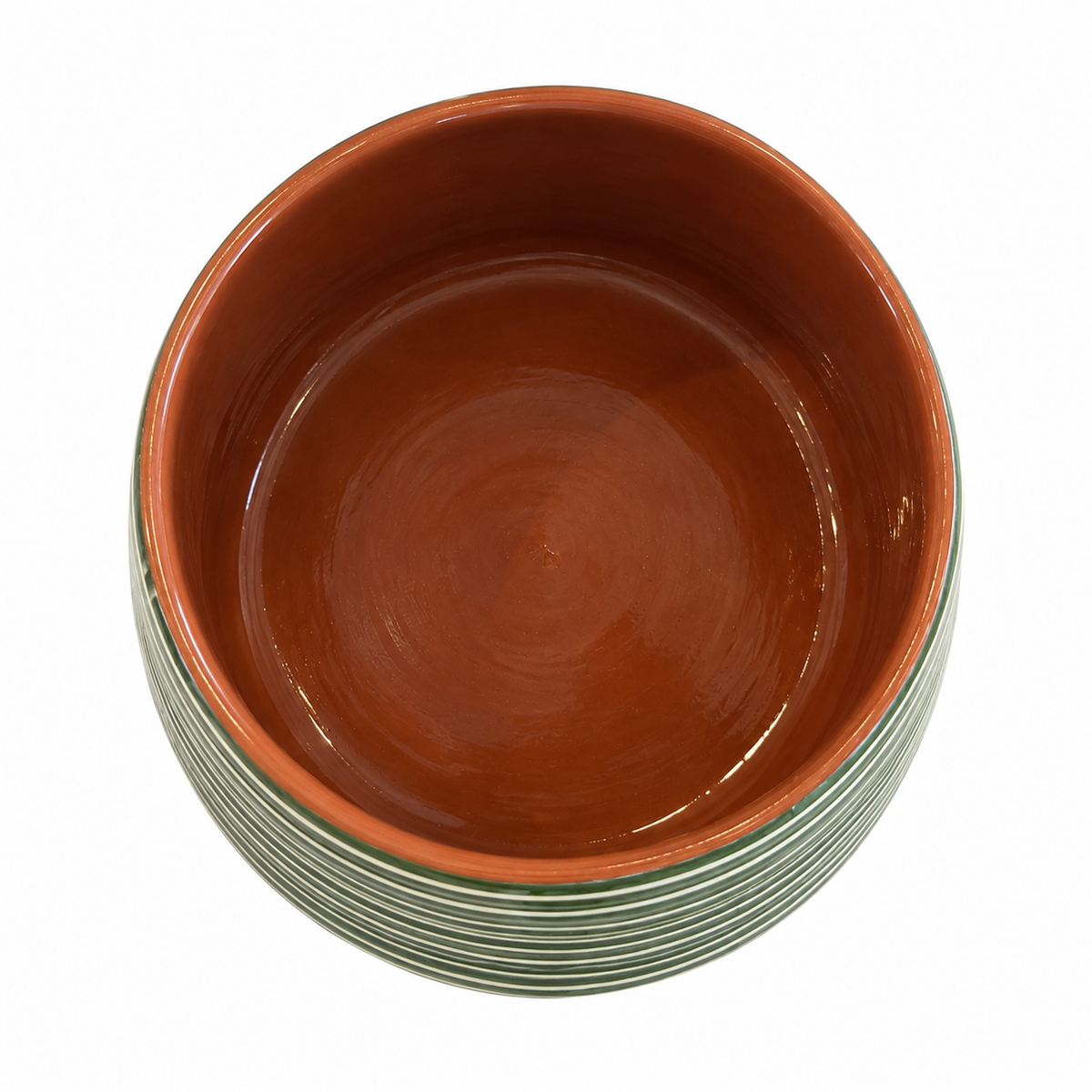 Petit saladier vert – Collection RAYURE – Céramique - Bols & saladiers – vue 2