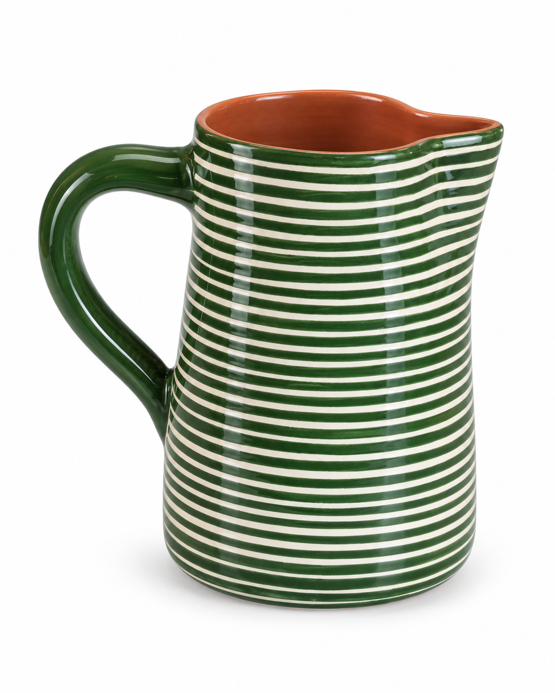 Pichet vert – Collection RAYURE – Céramique - Pichets & carafes