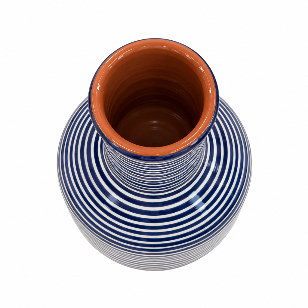Grand Vase bleu – Collection RAYURE – Céramique - Vases – vue 2