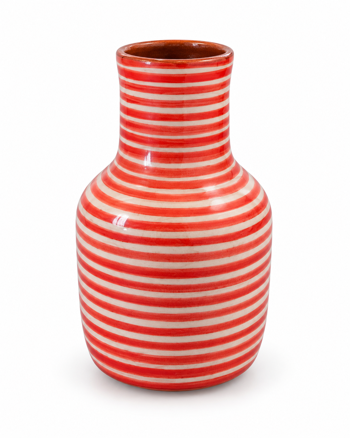 Mini Vase rouge – Collection STRIPE – Céramique - Vases