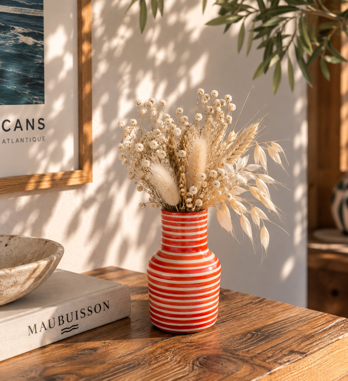 Mini Vase rouge – Collection STRIPE – Céramique - Vases – vue 3