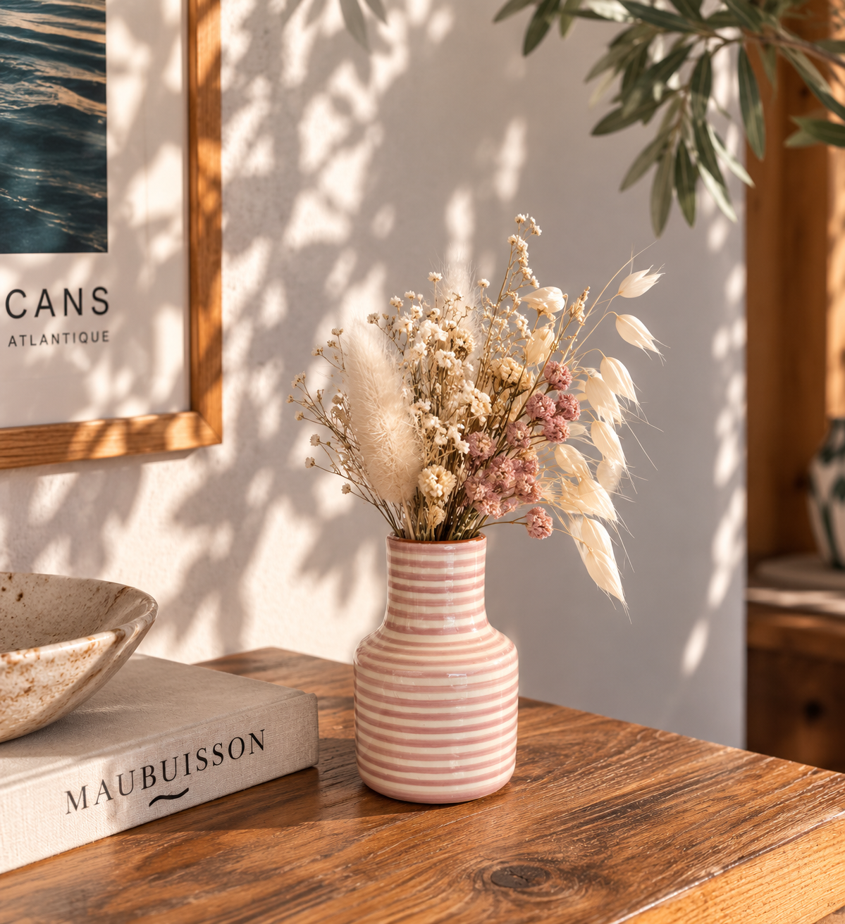 Mini Vase mauve – Collection RAYURE – Céramique - Vases – vue 3