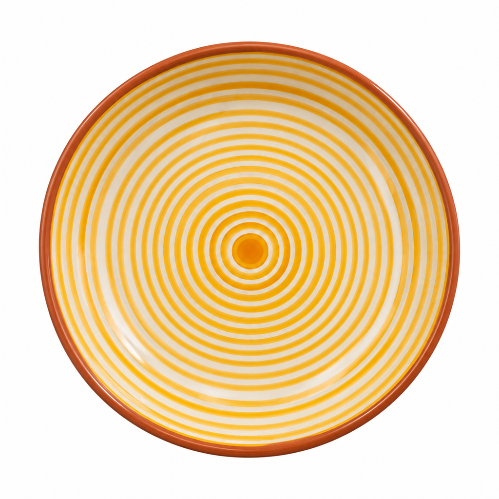 Plat médium jaune – Collection RAYURE – Céramique - Plats & coupelles – vue 2