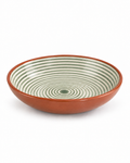 Plat médium sauge – Collection RAYURE – Céramique - Plats & coupelles