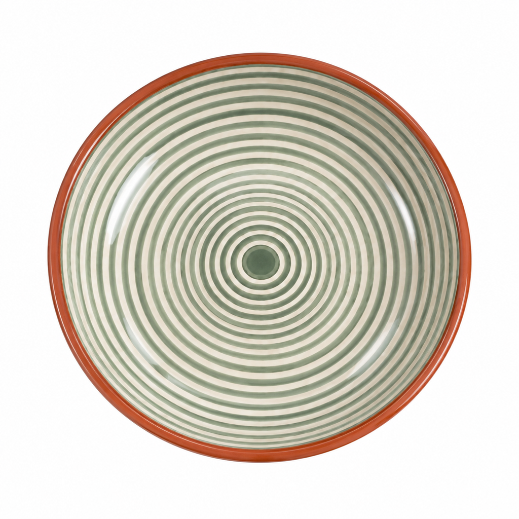Plat médium sauge – Collection RAYURE – Céramique - Plats & coupelles – vue 2