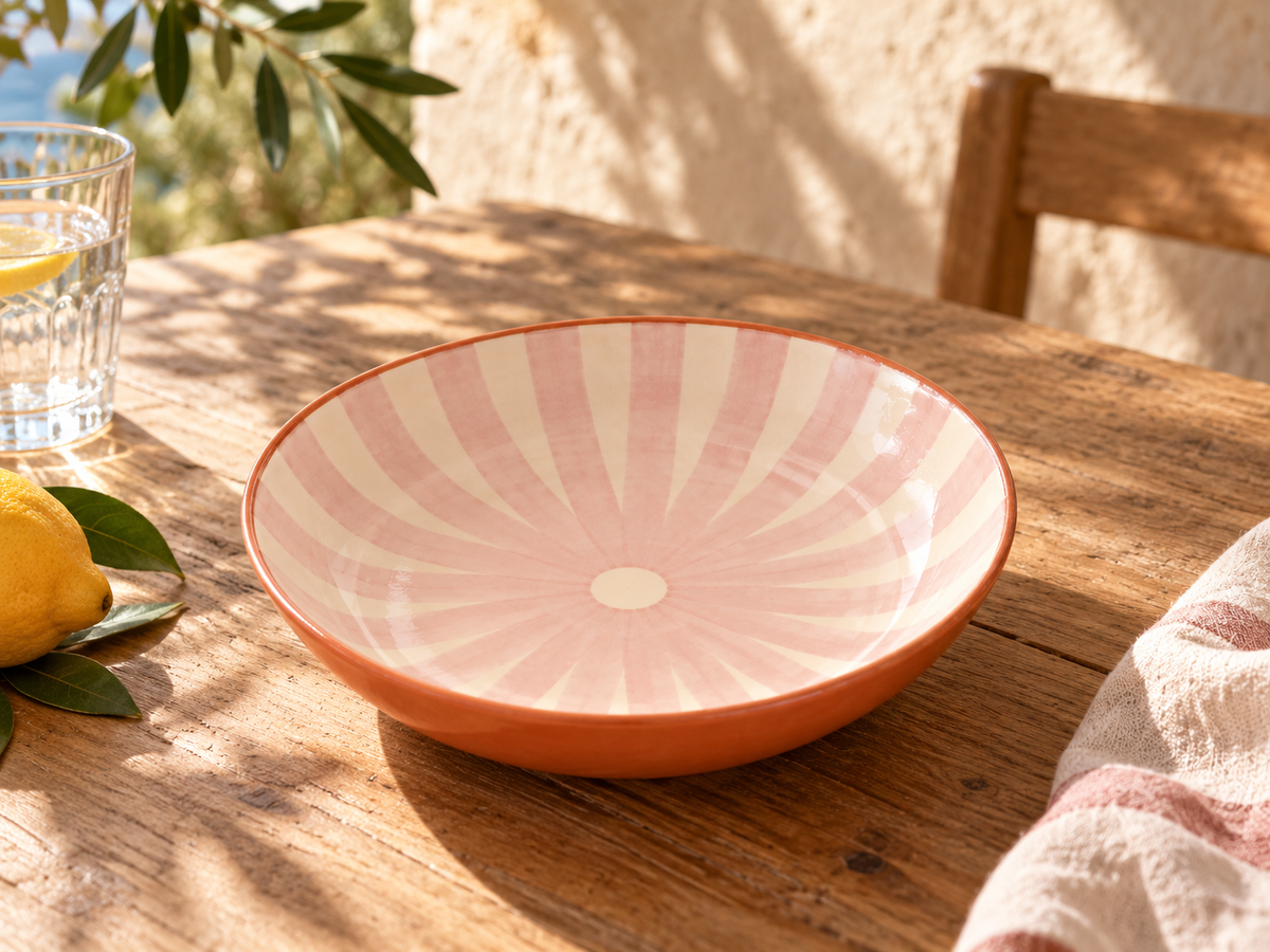 Plat médium mauve – Collection SOLEIL – Céramique - Plats & coupelles – vue 3