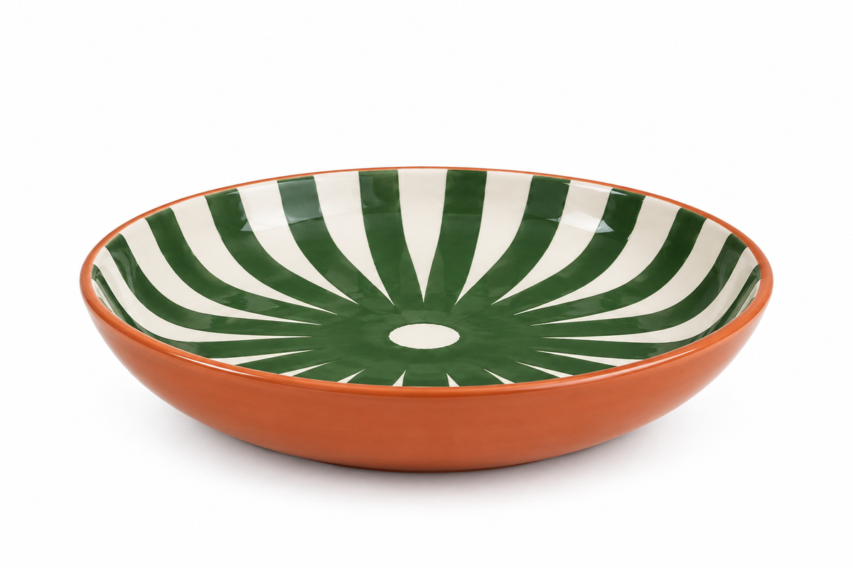 Plat médium vert – Collection SOLEIL – Céramique - Plats & coupelles