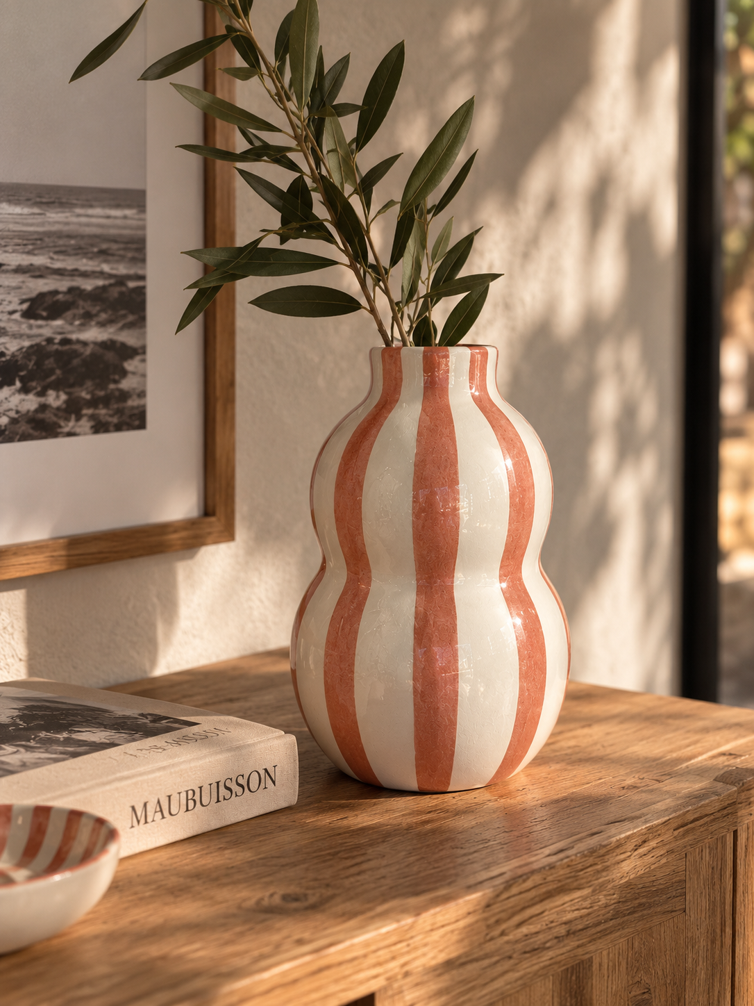 Vase gourde terracotta – Collection SOLEIL – Céramique - Vases – vue 2