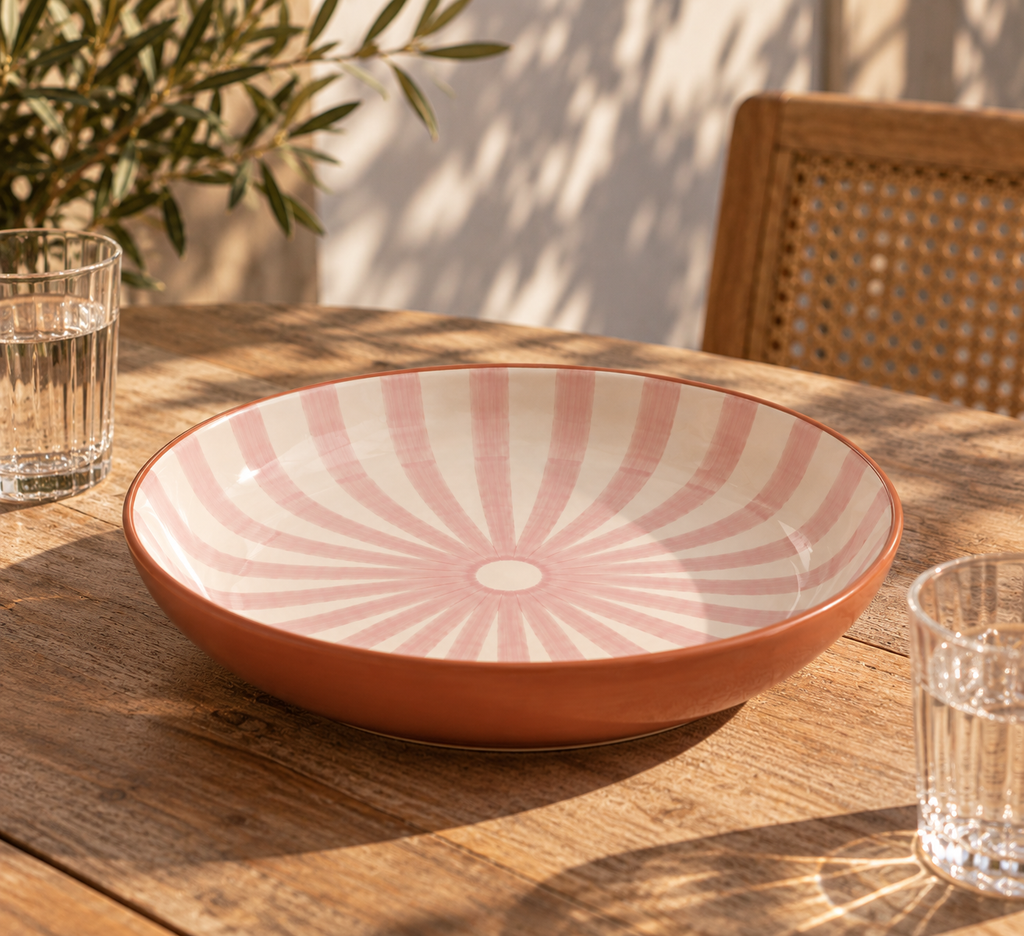 Grand plat mauve – Collection SOLEIL – Céramique - Plats & coupelles – vue 3