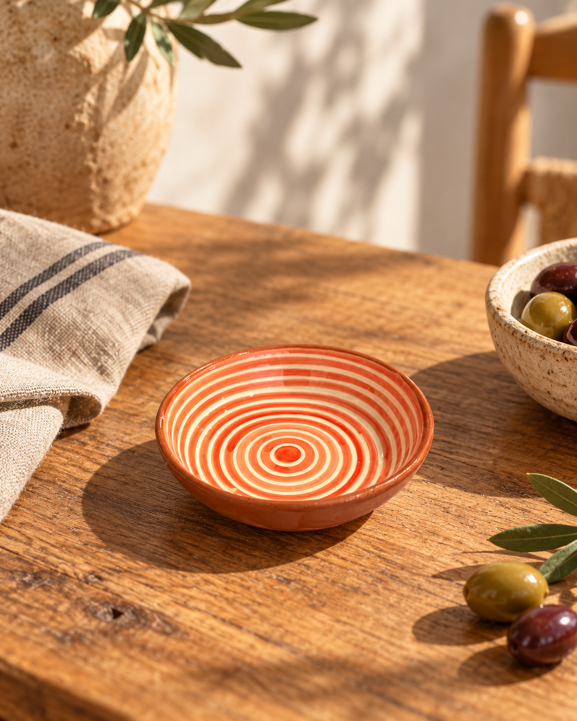 Coupelle rouge – Collection RAYURE – Céramique - Plats & coupelles – vue 3