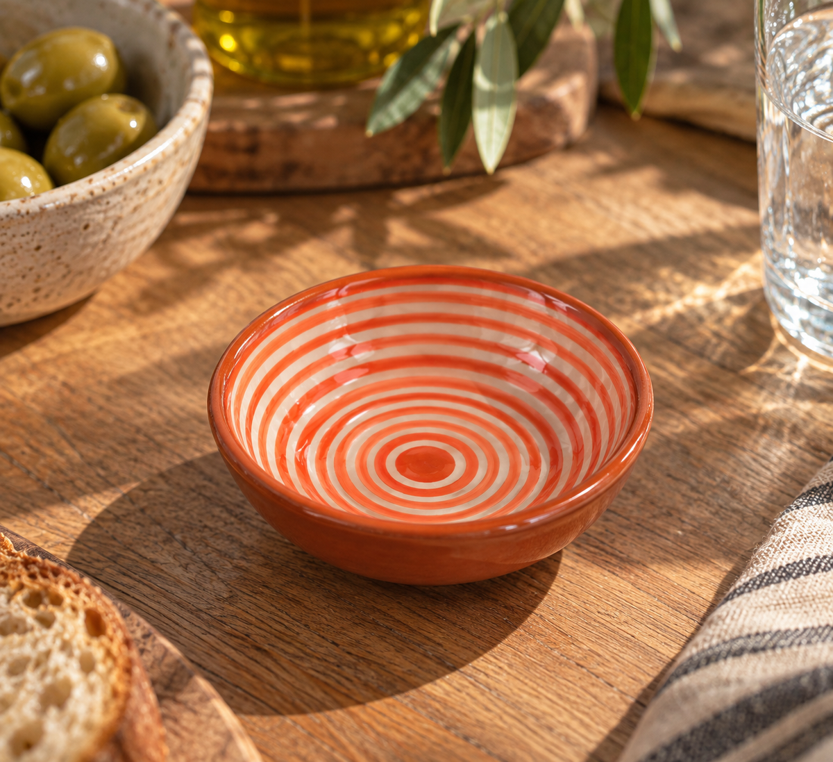 Coupelle orange – Collection RAYURE – Céramique - Plats & coupelles – vue 3