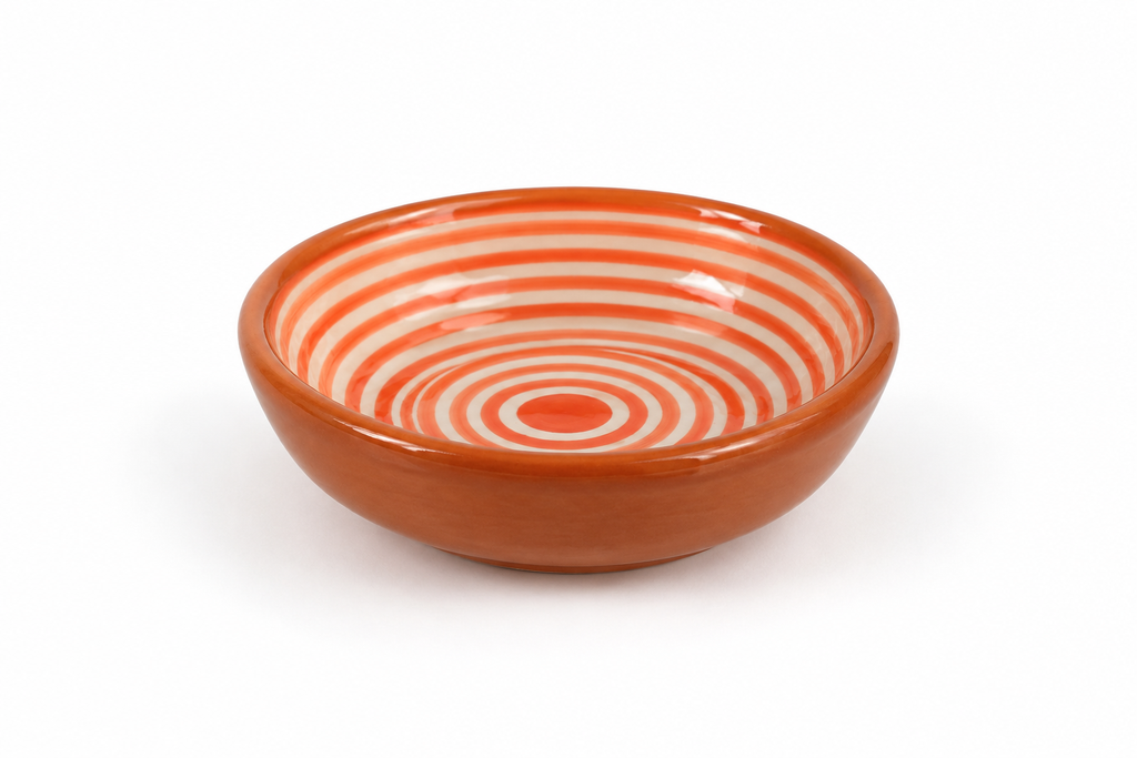 Coupelle orange – Collection RAYURE – Céramique - Plats & coupelles – vue 2
