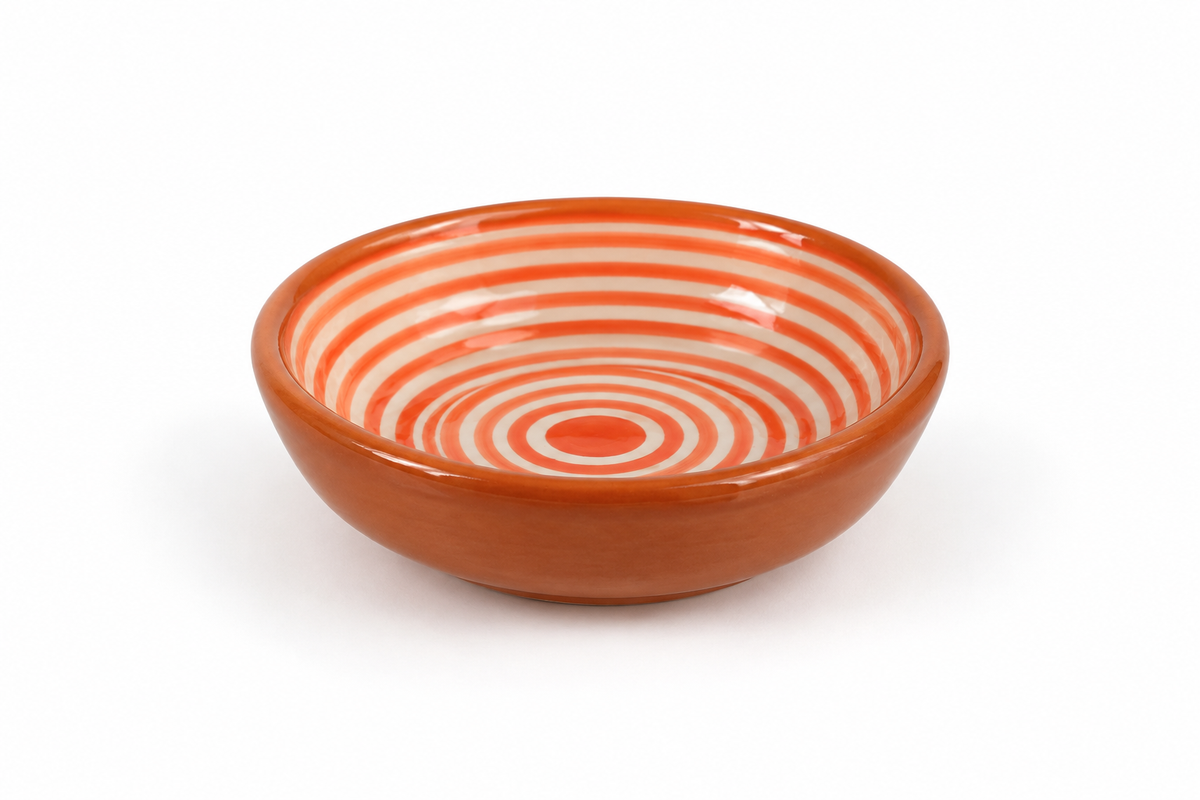 Coupelle orange – Collection RAYURE – Céramique - Plats & coupelles – vue 2
