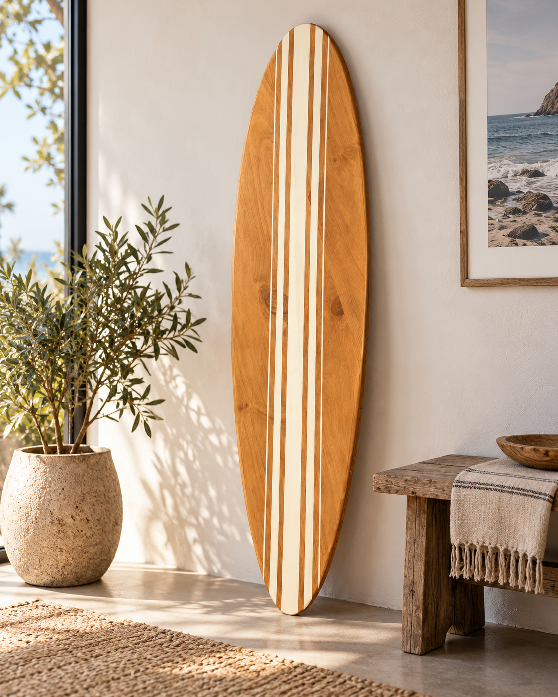Planche de surf décorative Rincon – 160 cm