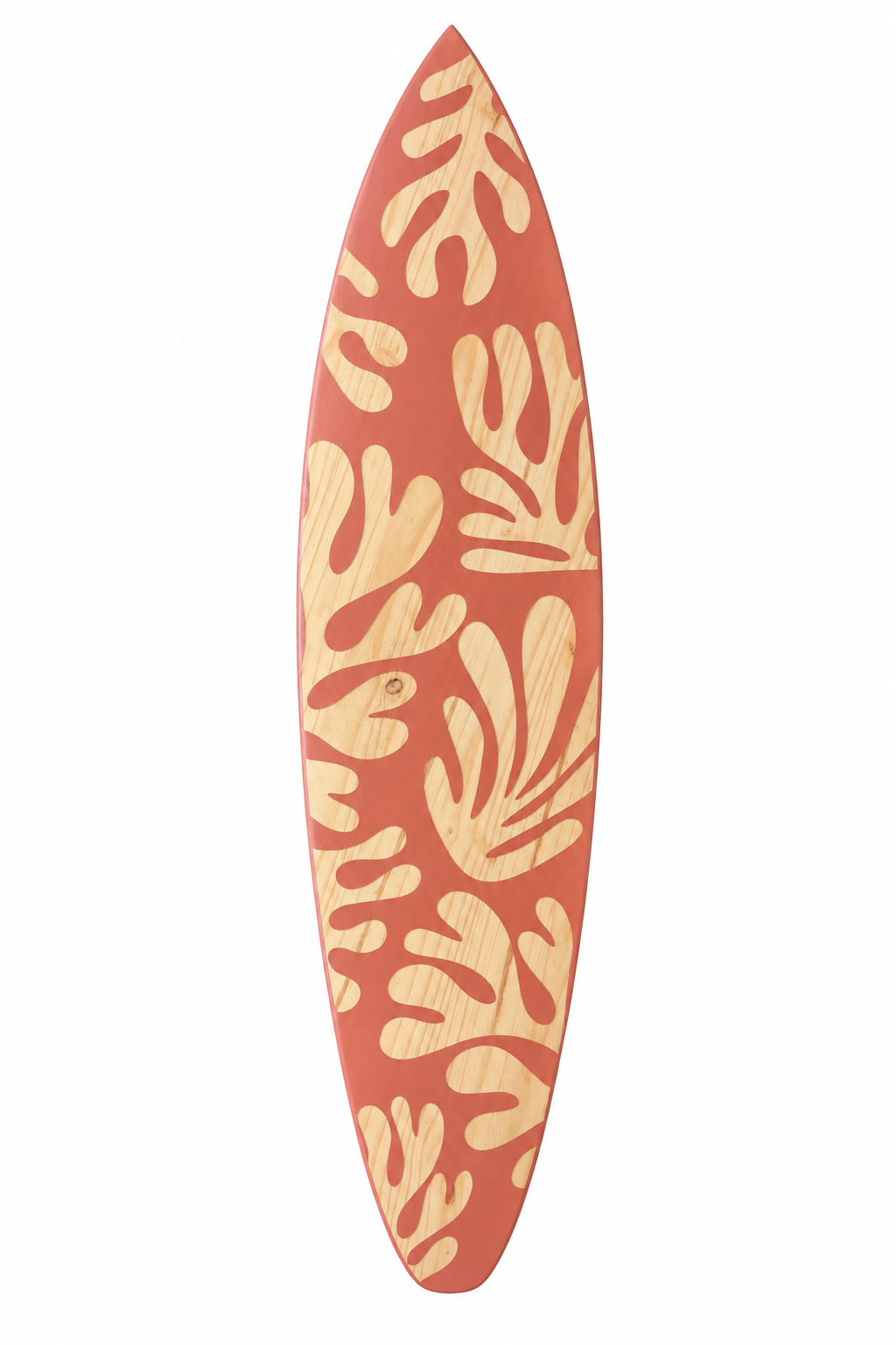 Planche de surf décorative Corail rouge – 120 cm
