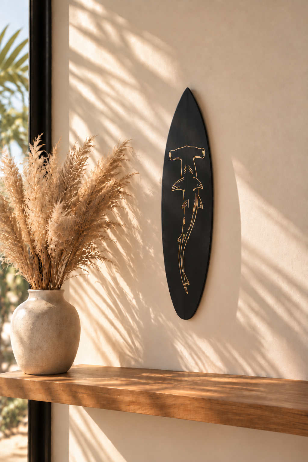 Planche de surf décorative Varek Requin – 80 cm