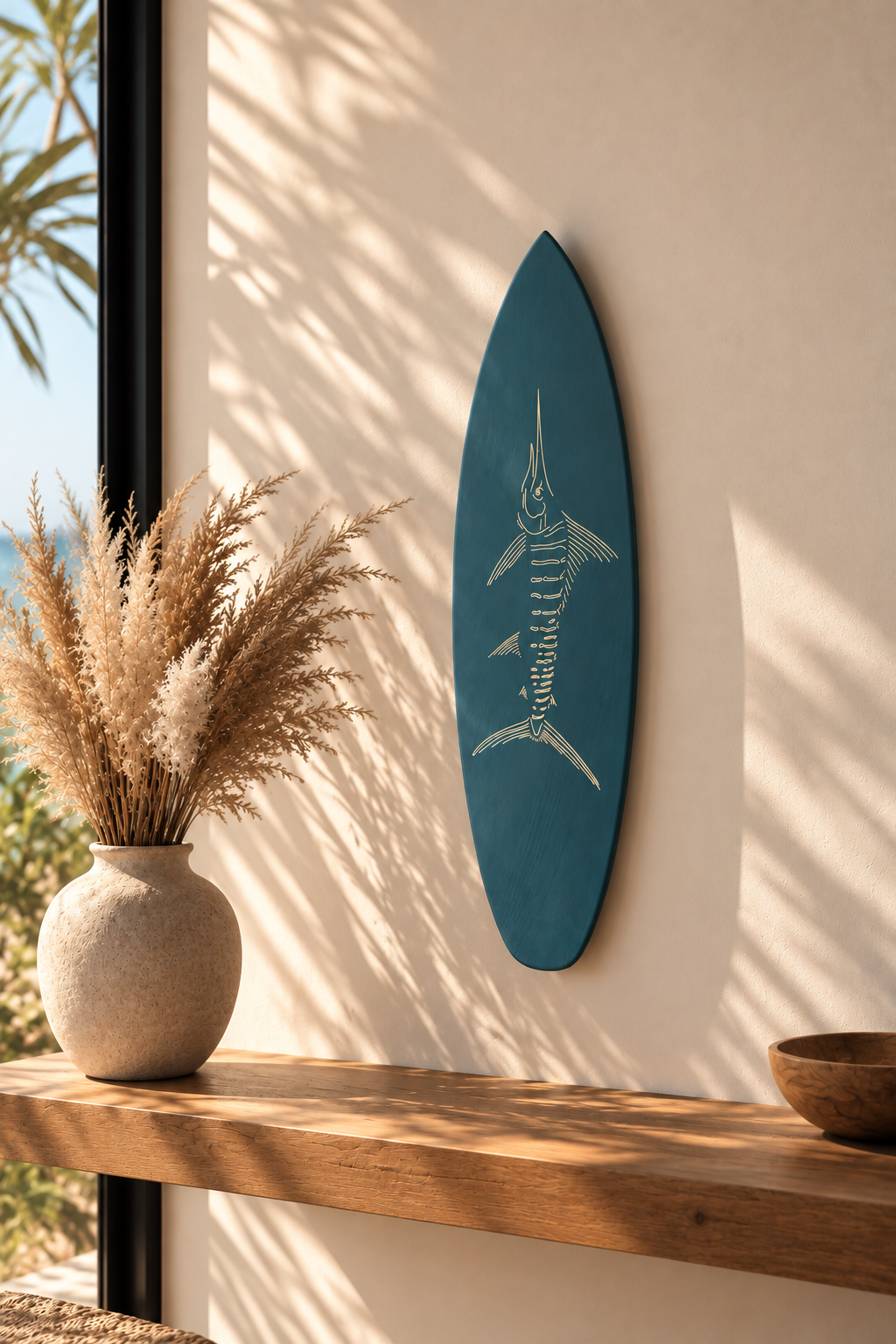 Planche de surf décorative Varek Marlin – 80 cm