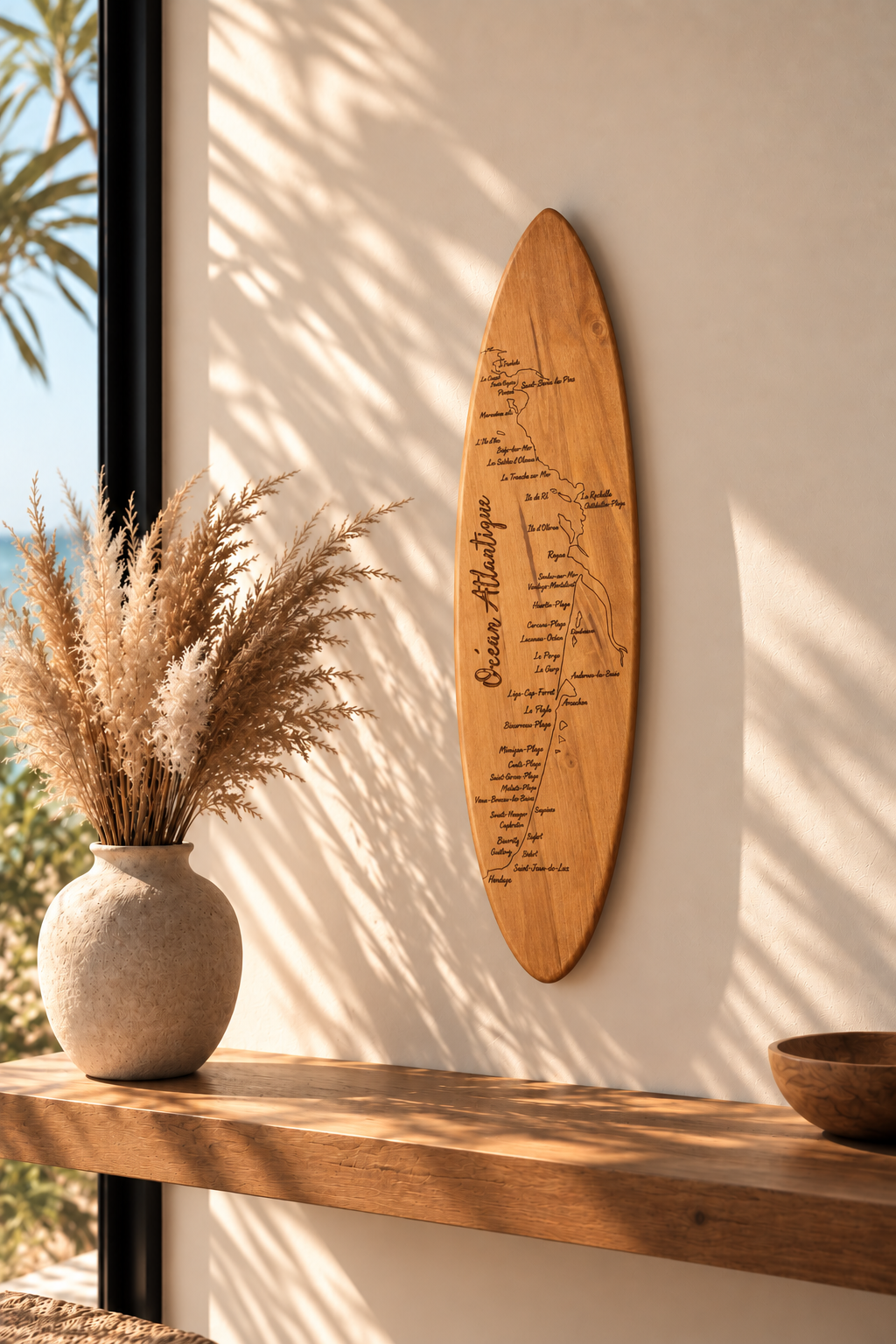 Planche de surf décorative Atlantique – 80 cm
