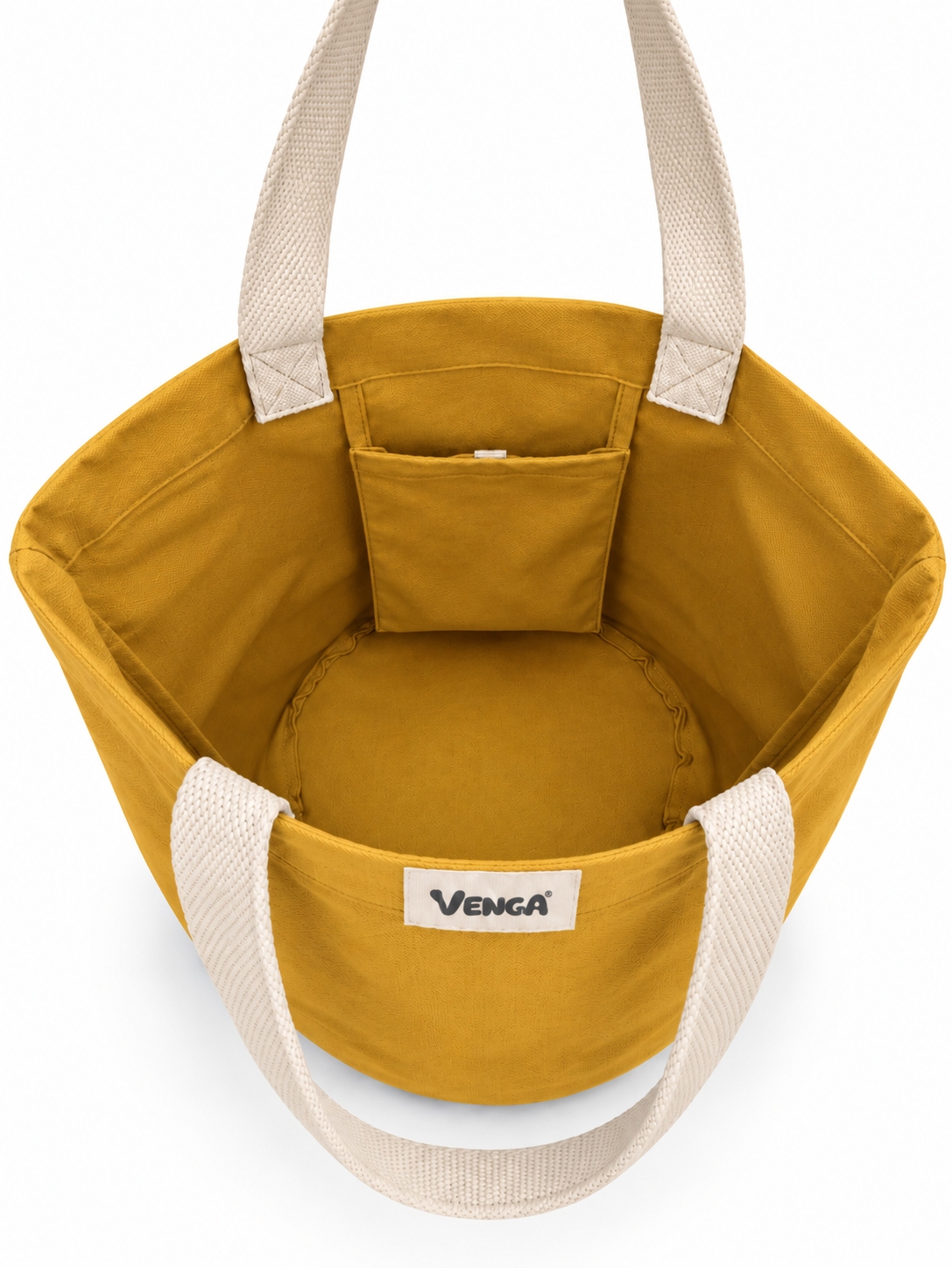 Sac cabas City Jaune moutarde