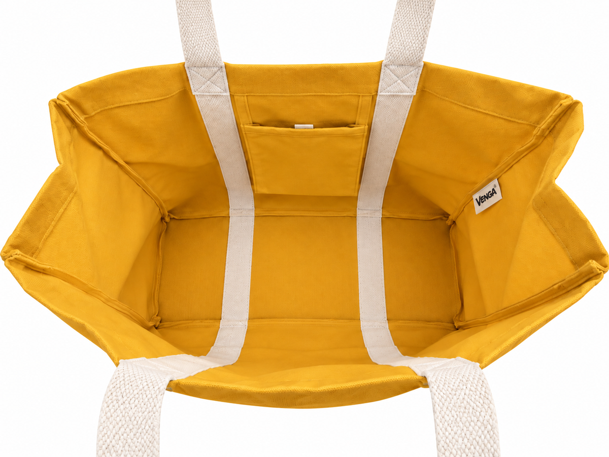 Sac cabas Jaune moutarde