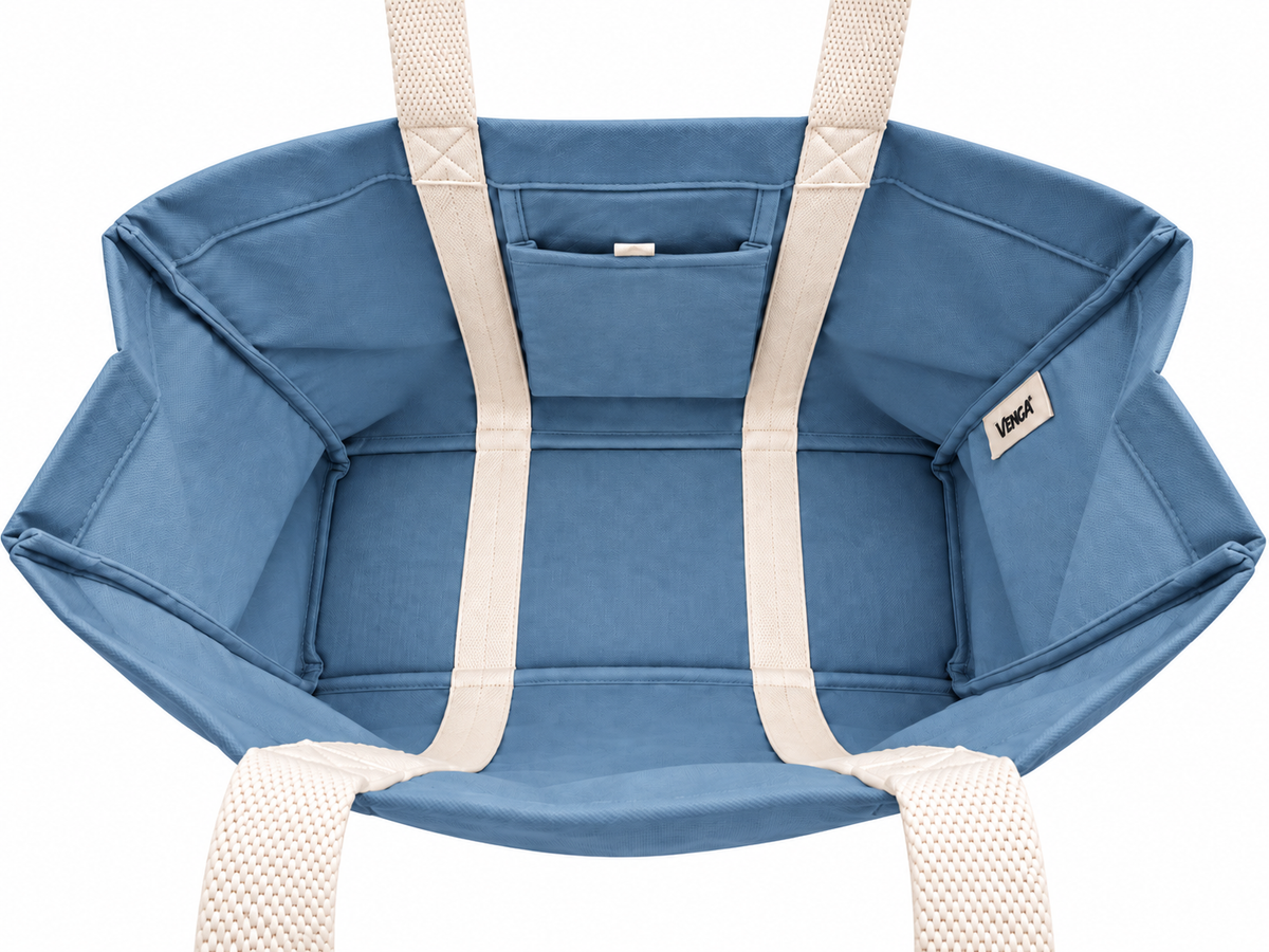 Sac cabas Bleu indigo