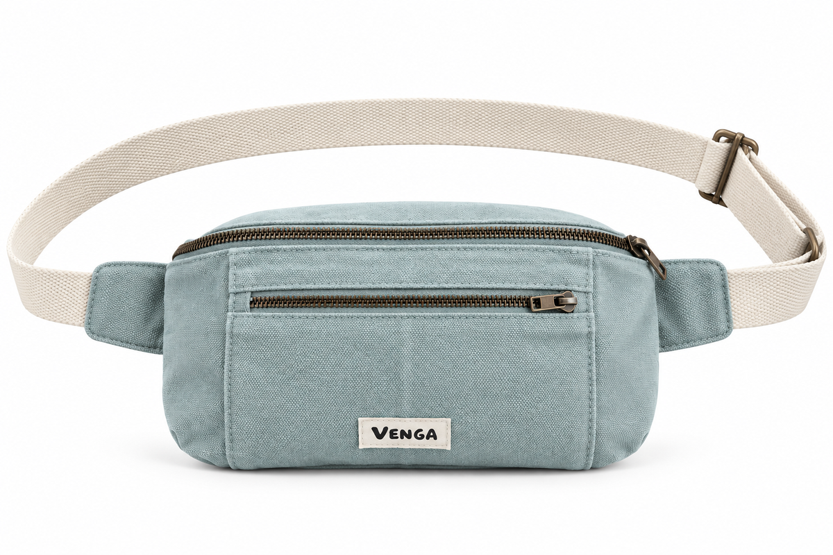Sac banane Bleu silex