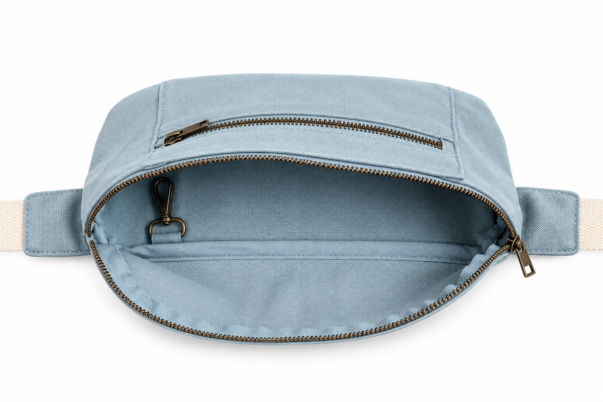Sac banane Bleu silex