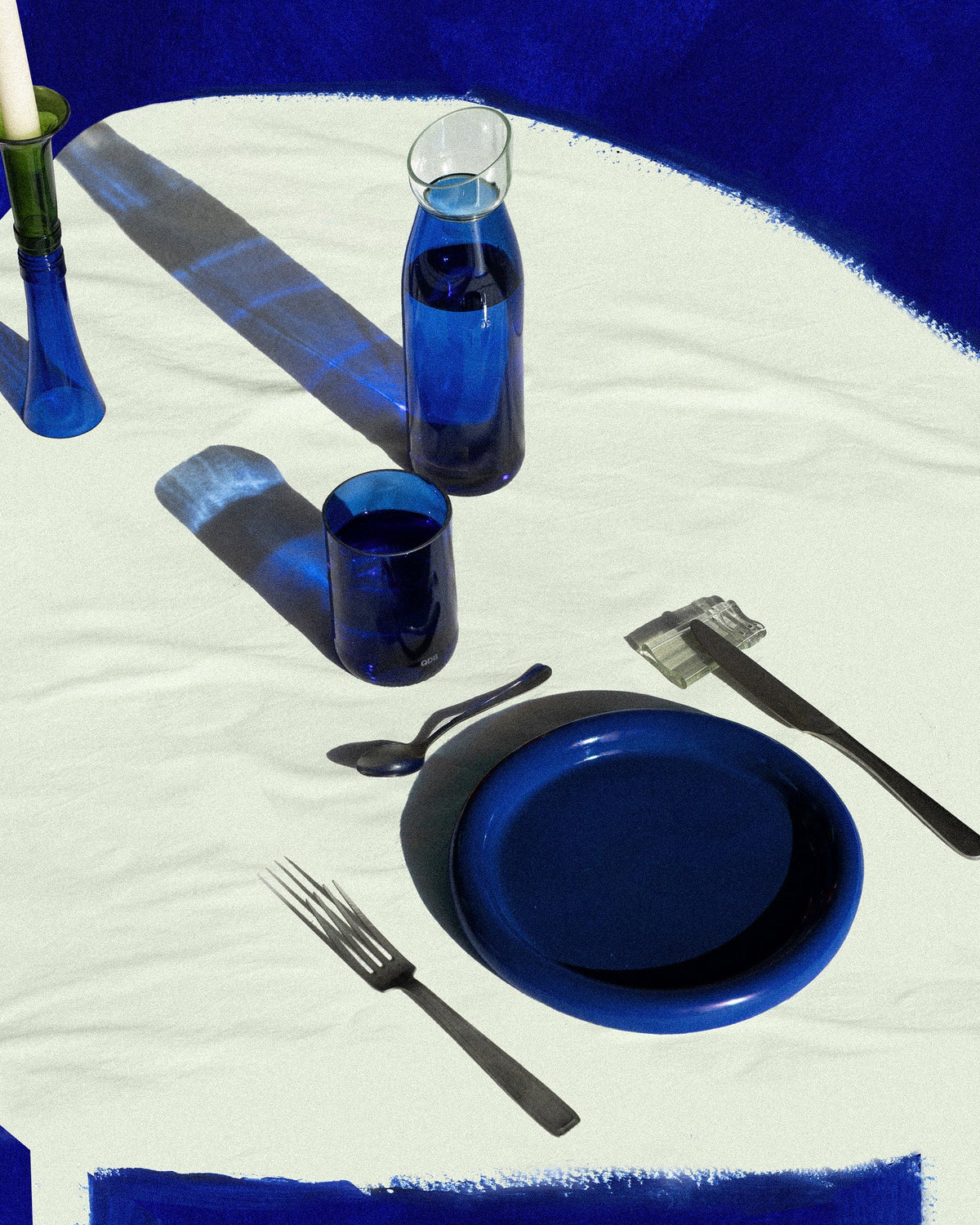 Verres Long Drink Bleu (lot de 2)