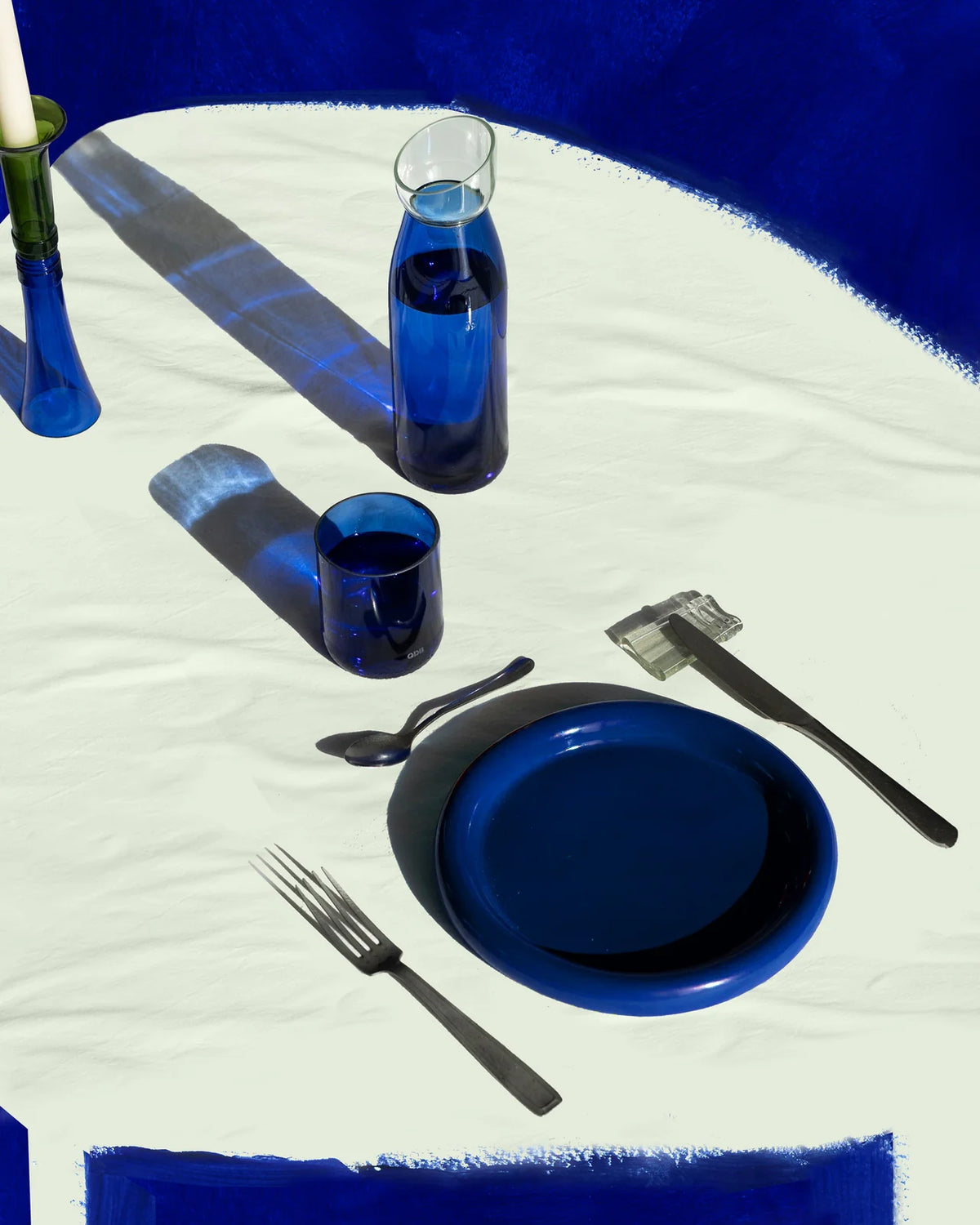 Verres Short Drink Bleu (lot de 2)