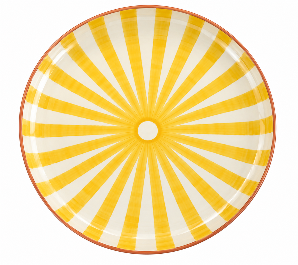 Grand plat jaune – Collection SOLEIL – Céramique - Plats & coupelles – vue 2