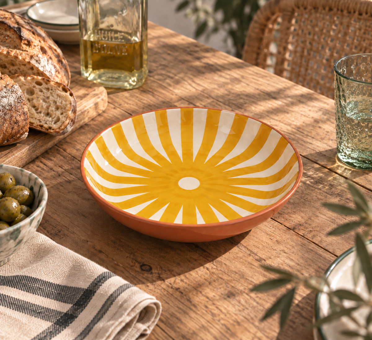 Plat médium jaune – Collection SOLEIL – Céramique - Plats & coupelles – vue 3