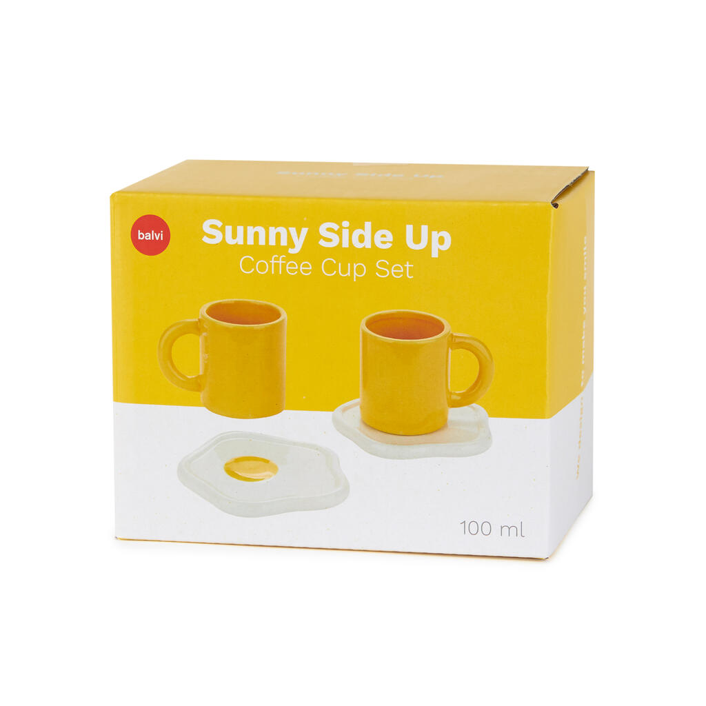 Tasses Œufs au plat (lot de 2) – Balvi – Art de la table – vue 2