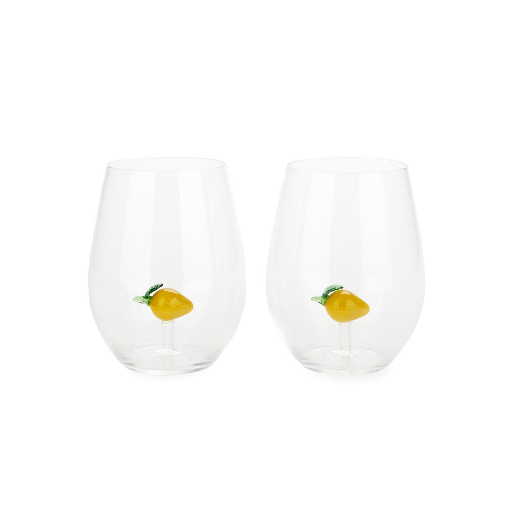 Verres Citron (lot de 2) – Balvi – Art de la table