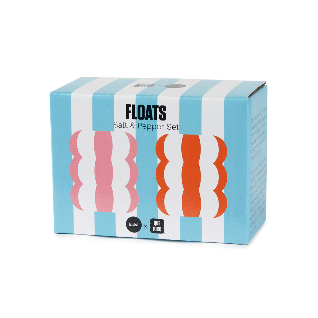 Salière & poivrière Floats orange/rose – Balvi – Sel & poivre – vue 2