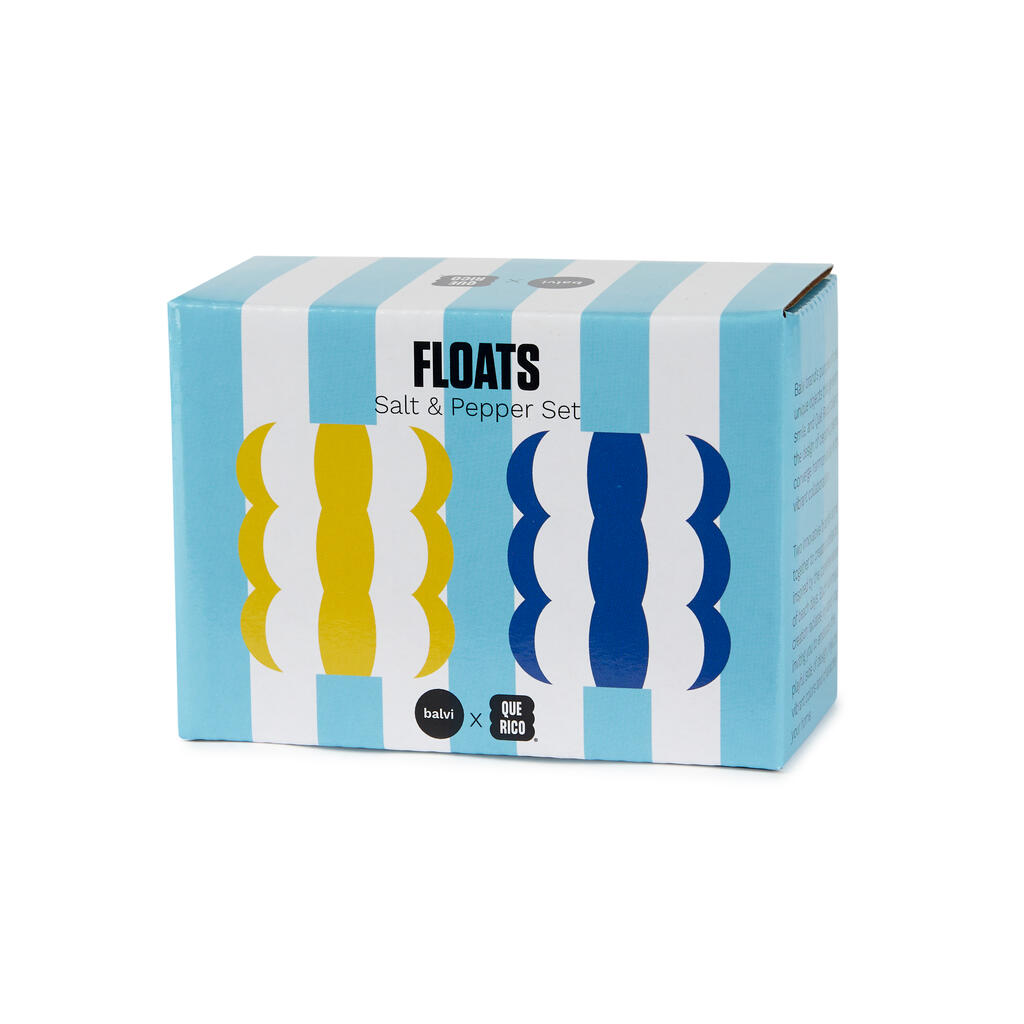 Salière & poivrière Floats jaune/bleu – Balvi – Sel & poivre – vue 2