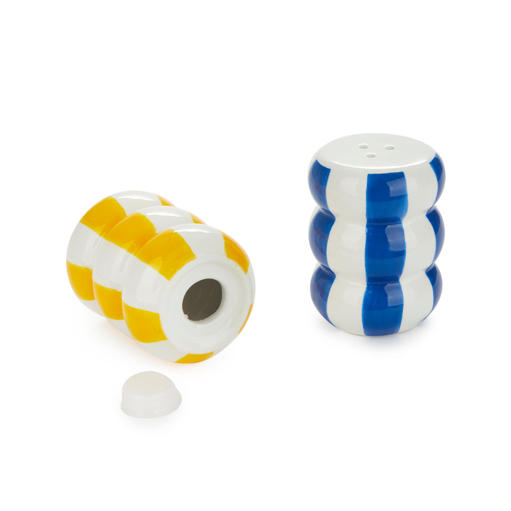 Salière & poivrière Floats jaune/bleu – Balvi – Sel & poivre – vue 3